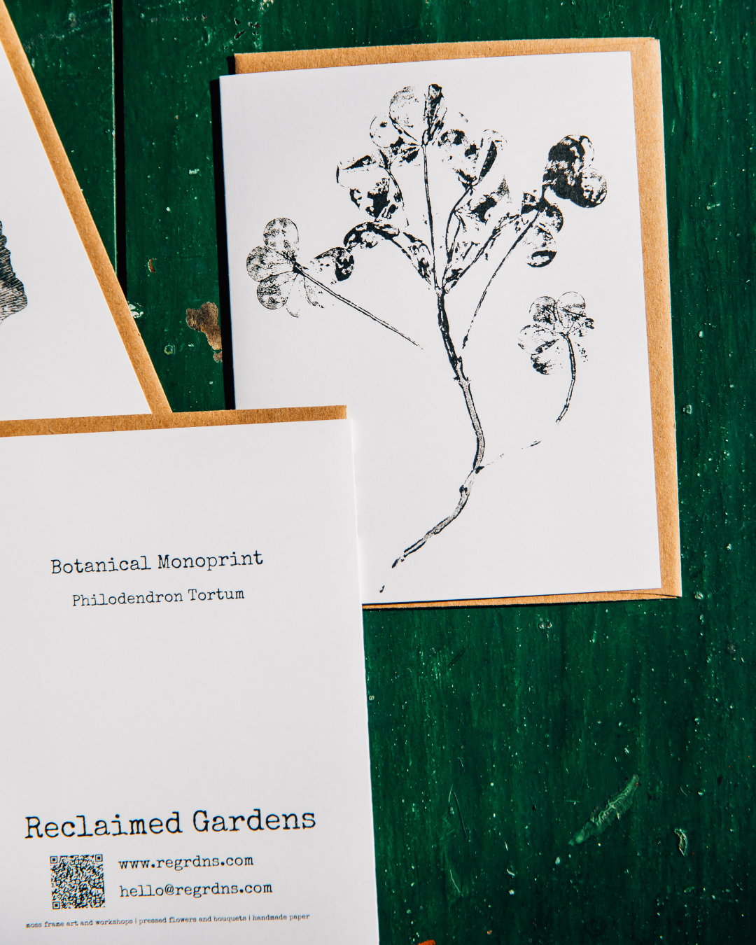 Individual Botanical Monoprint Card (Blank)