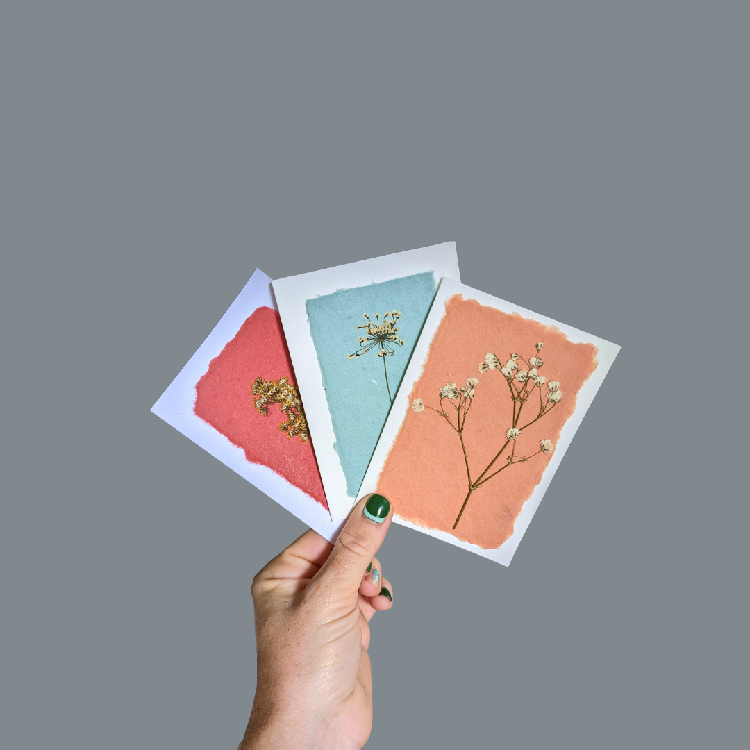 Pressed Flower Greeting Cards (Blank)