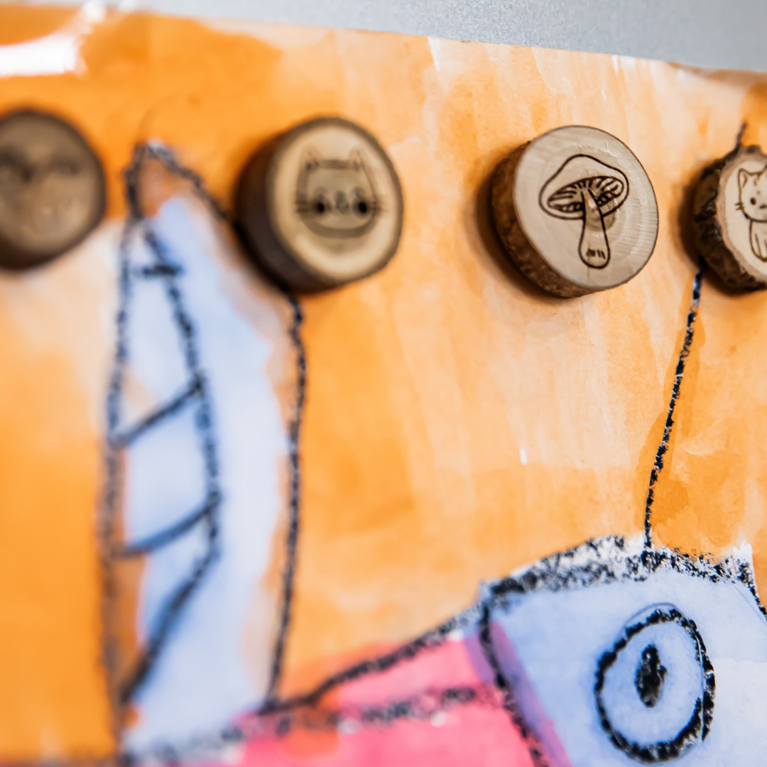 Wooden Engraved Magnets