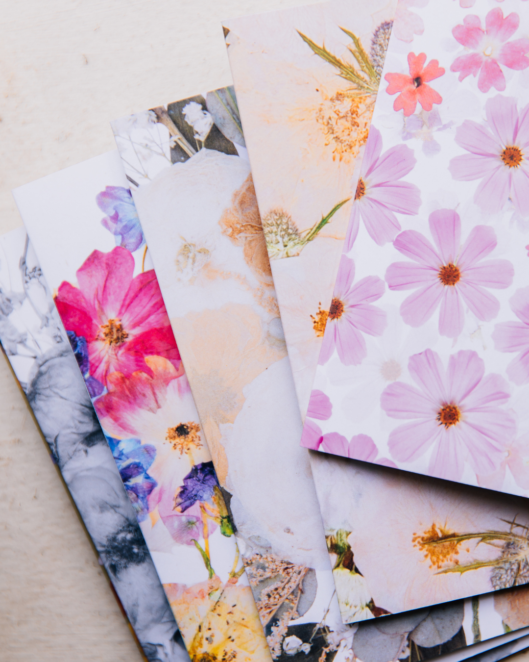 Flower Print Card Collection