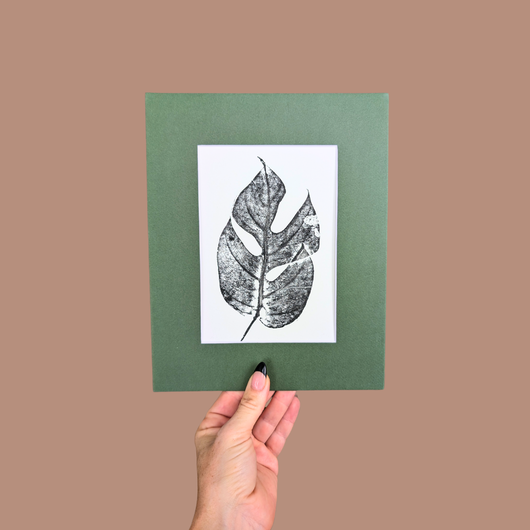 8X10 Botanical Monoprints (Matted)