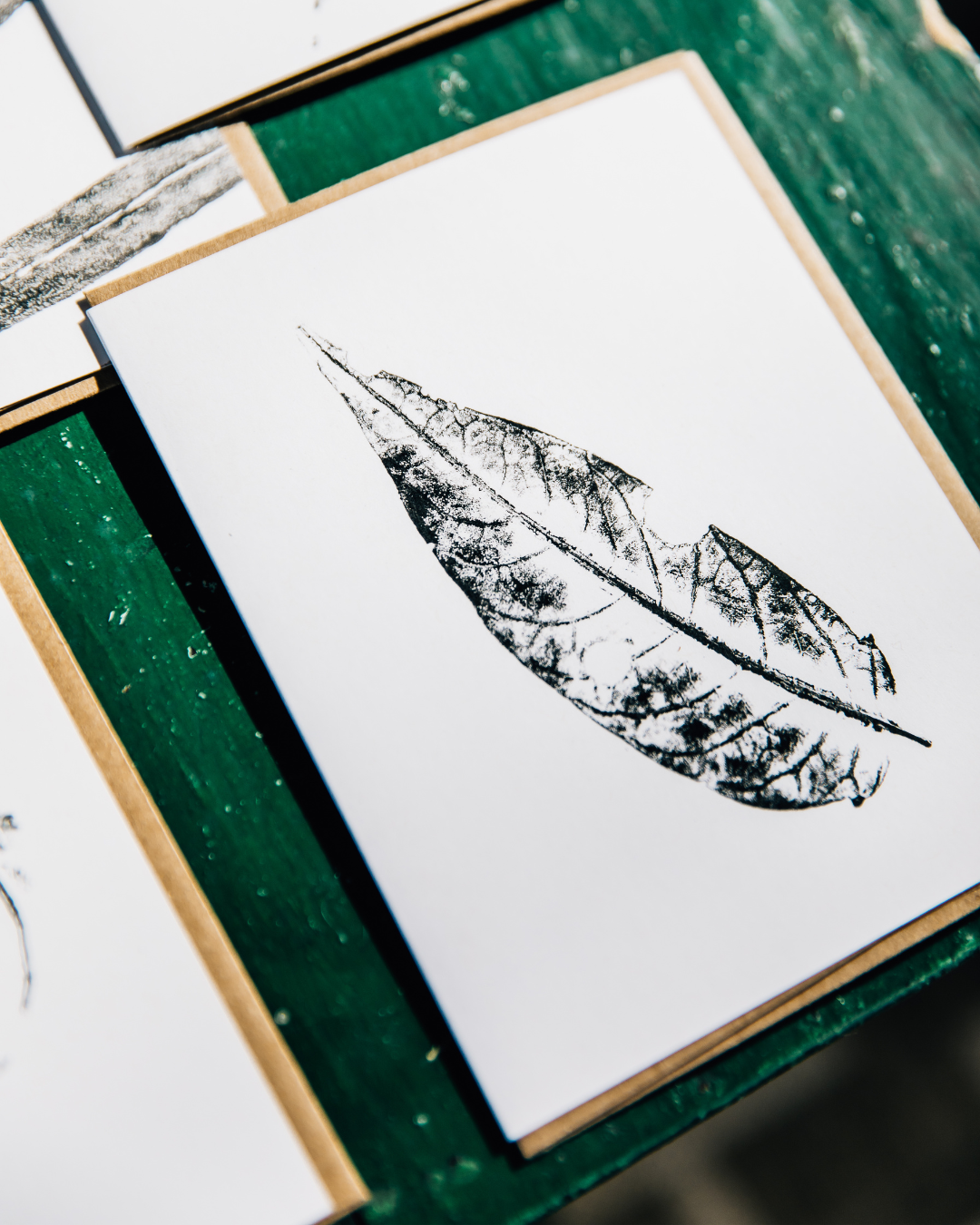 Individual Botanical Monoprint Card (Blank)