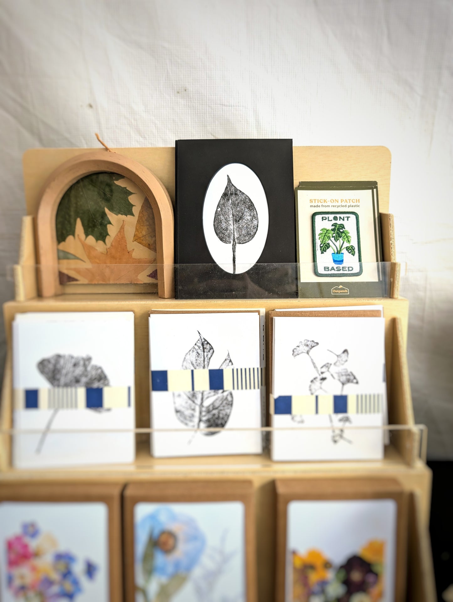 5X7 Botanical Monoprints (Oval Matted)