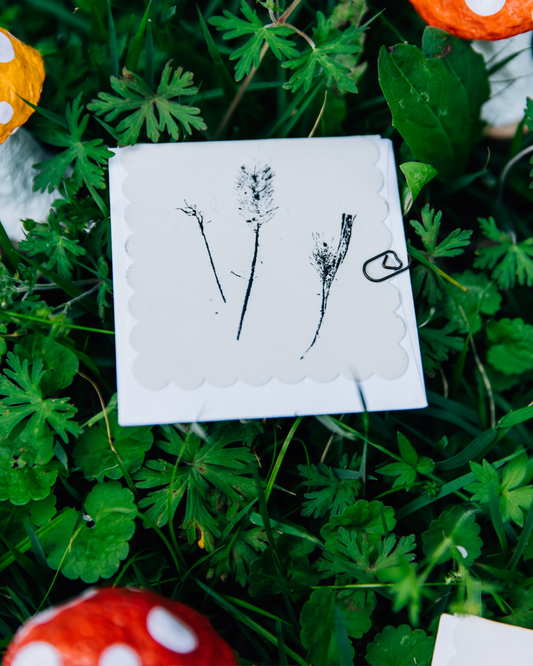 Tiny Monoprint Cards (Blank)