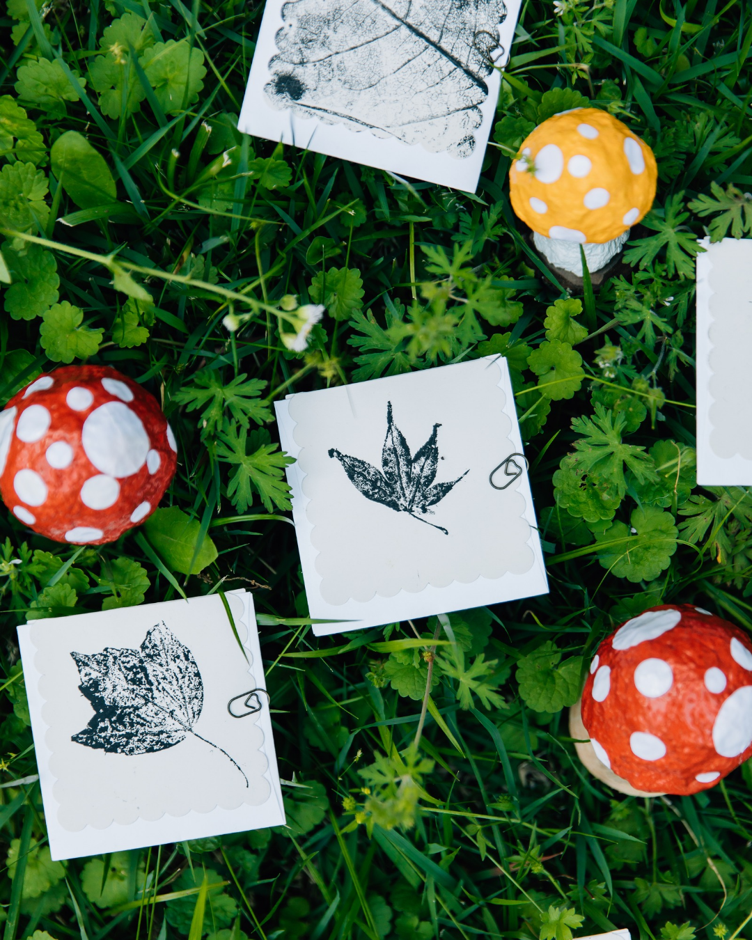 Tiny Monoprint Cards (Blank)