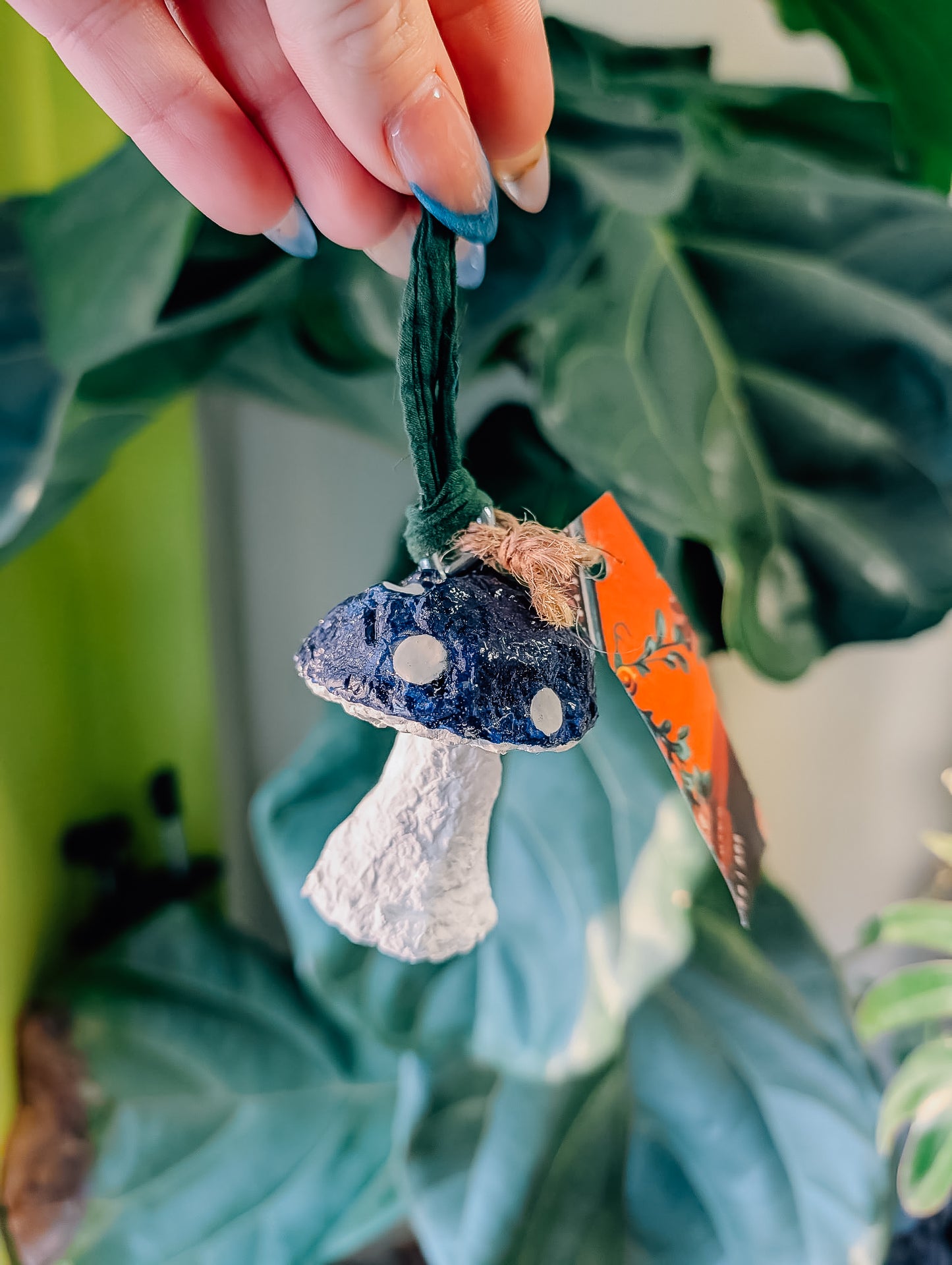 Paper Mushroom Ornament