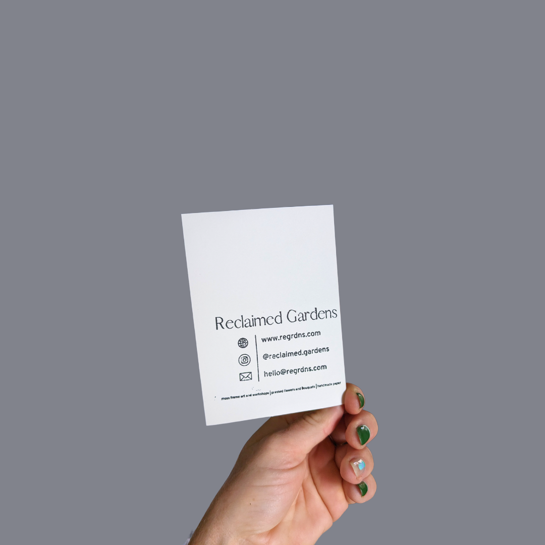 Pressed Flower Greeting Cards (Blank)