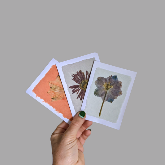 Pressed Flower Greeting Cards (Blank)