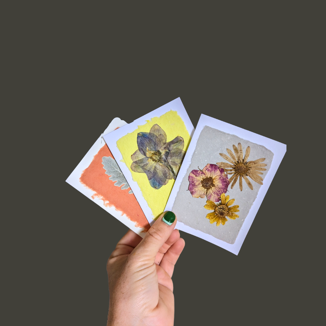 Pressed Flower Greeting Cards (Blank)