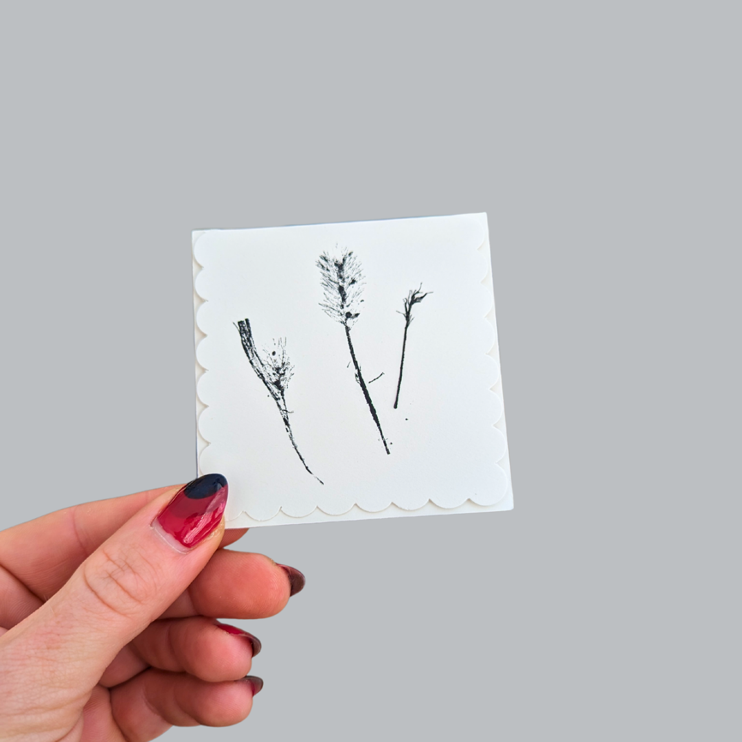 Tiny Monoprint Cards (Blank)