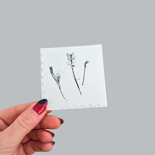 Tiny Monoprint Cards (Blank)