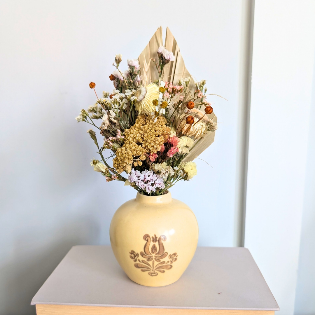 Yellow Bulb Vase