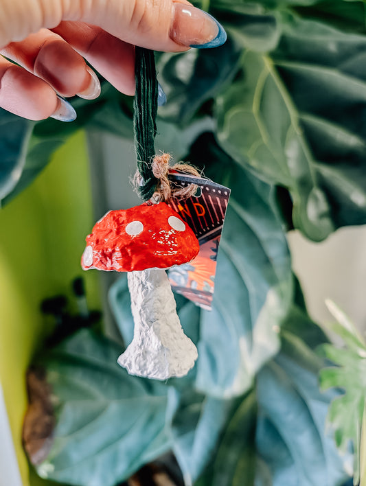 Paper Mushroom Ornament