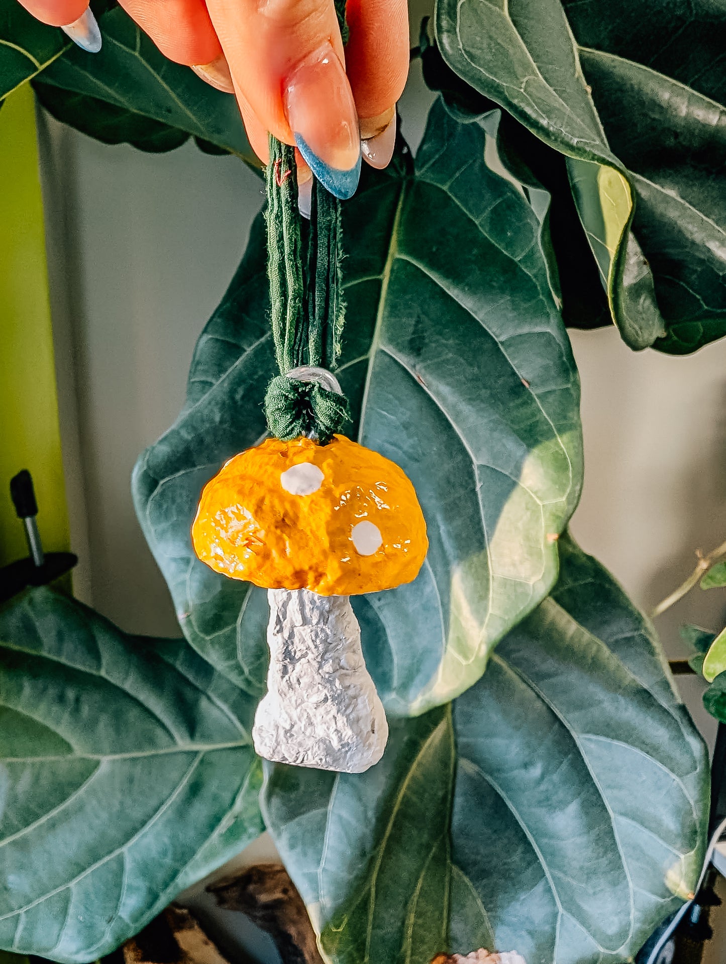 Paper Mushroom Ornament
