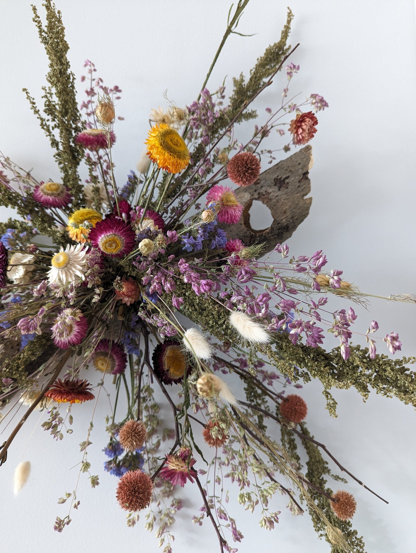 Dried and Preserved Floral Wall Sculpture