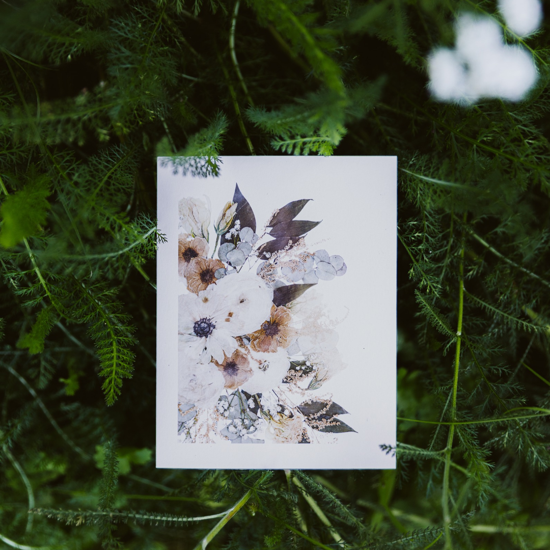 Bouquets Flower Print Card Collection